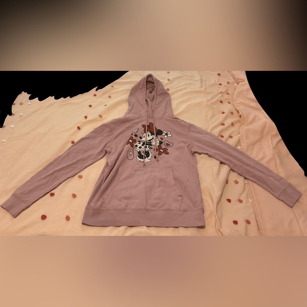Disney Mauve Hoodie with Graphic Design